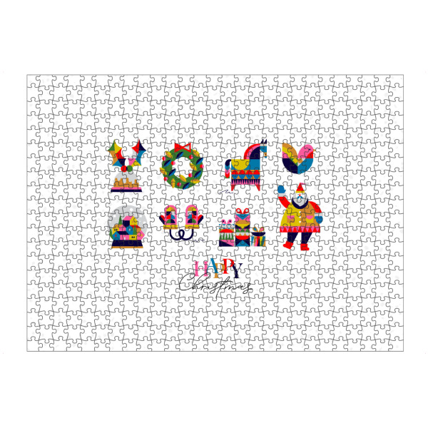 artboxONE Puzzle "Weihnachtssymbole Sankt" artboxONE - Tiere,Abstrakt,Geometrie,Weihnachten