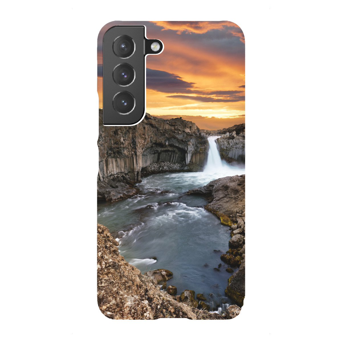 Samsung Galaxy "Abendlicht am Wasserfall" Premium-Case Handyhülle artboxONE