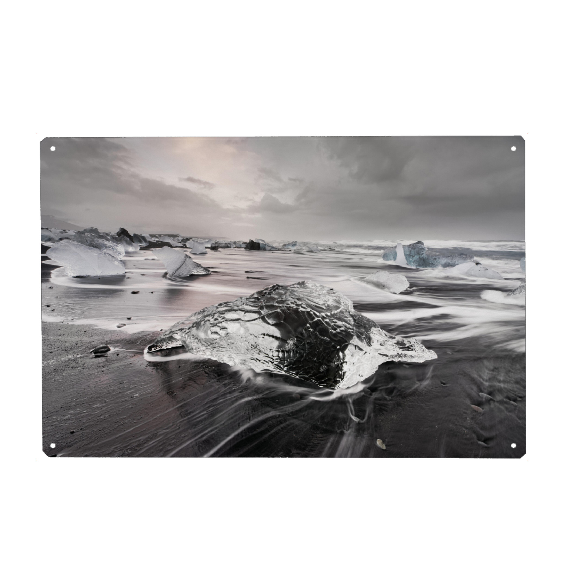 Holzbild "Spielball der Wellen" artboxONE - Natur,Reise,Reise / Strand und Meer