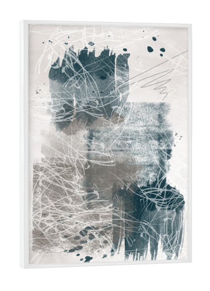 Poster mit weißem Rahmen "Moderne Aquarell Malerei" artboxONE - Abstrakt