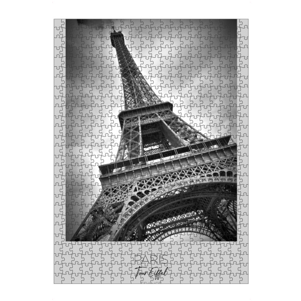 artboxONE Puzzle "Im Fokus: PARIS Eiffelturm" artboxONE - Schwarzweiß,Architektur,Städte / Paris
