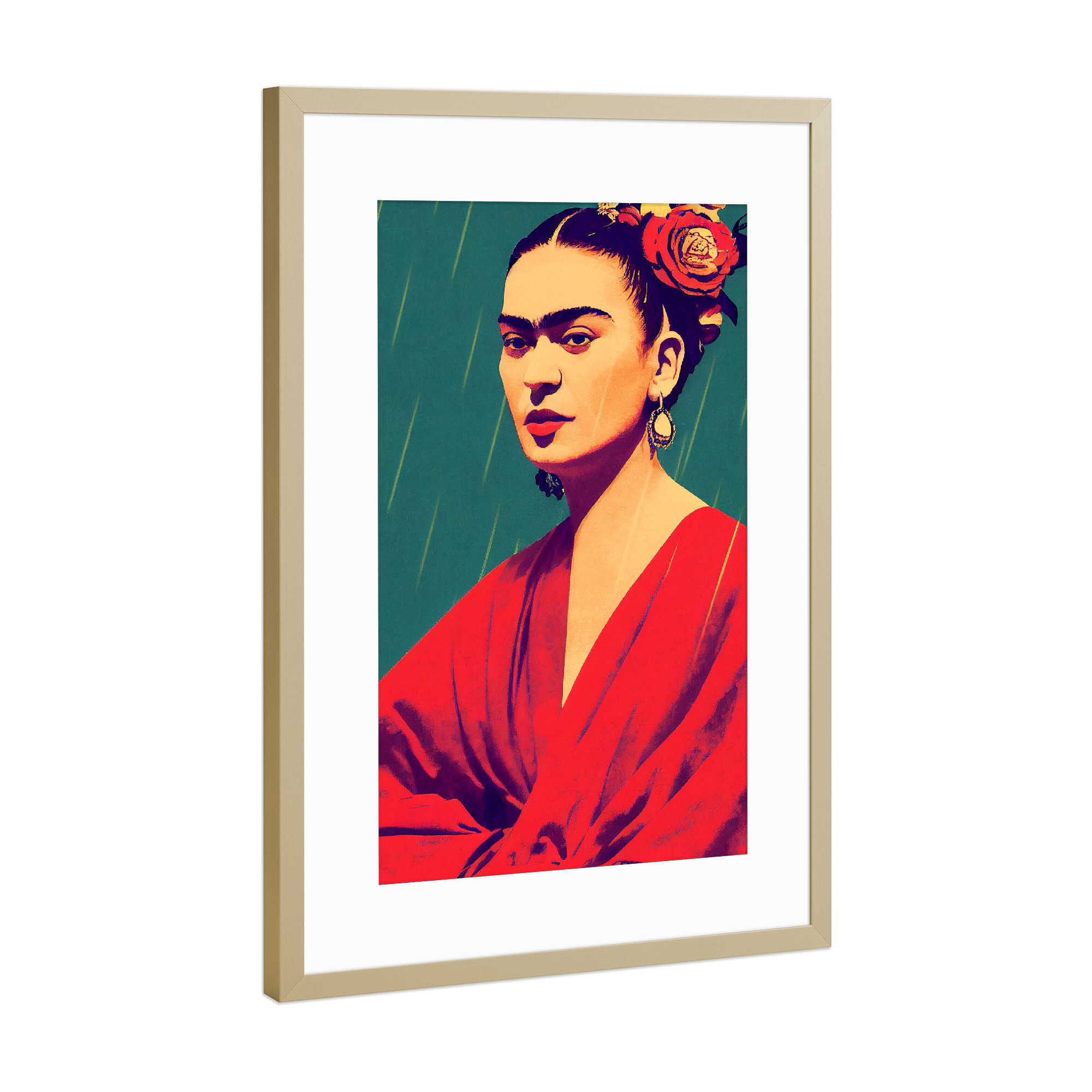 Poster mit Rahmen Gold "Enjoy every Moment" artboxONE - Menschen,Für Mama