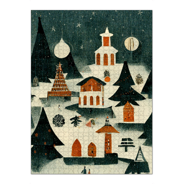 Puzzle Ravensburger "Cute Winter Wonderland" artboxONE - Natur,Für Kinder,Weihnachten