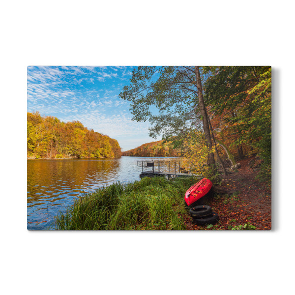 Galerie-Print "Boot, See, Wald" 30x20 cm artboxONE