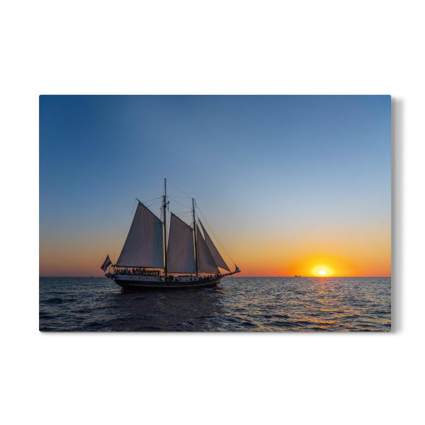 Galerie-Print "Sonne, Meer, Segelschiff" 30x20 cm artboxONE