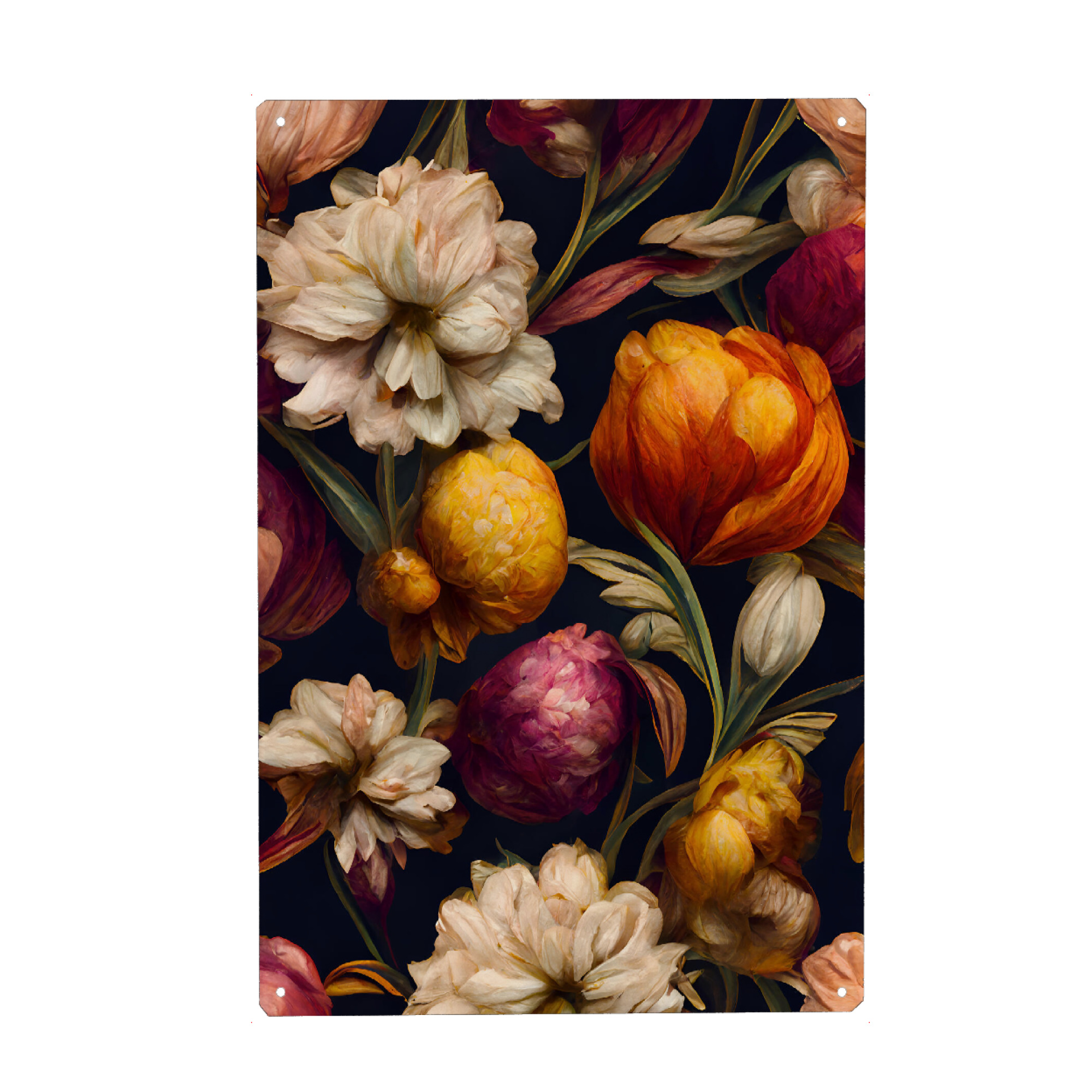 Holzbild "Beautiful Flower Pattern" artboxONE - Natur,Floral,Abstrakt,Für Mama - Blume,Blumen,Bouquet,Muster,Floral,Wunderschön,Bunt,Blüten,Treechild