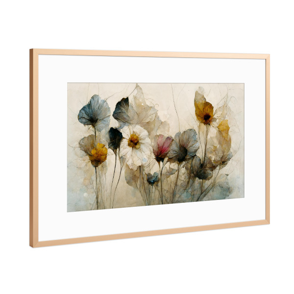 Poster mit Rahmen Kupfer "Dry Flower Bouquet" artboxONE - Natur,Floral,Abstrakt,Für Mama