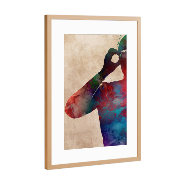 Poster mit Rahmen Kupfer "Schwimmsport" artboxONE - Menschen,Sport - Schwimmer,Sport,Schwimmen,Schwimmbad