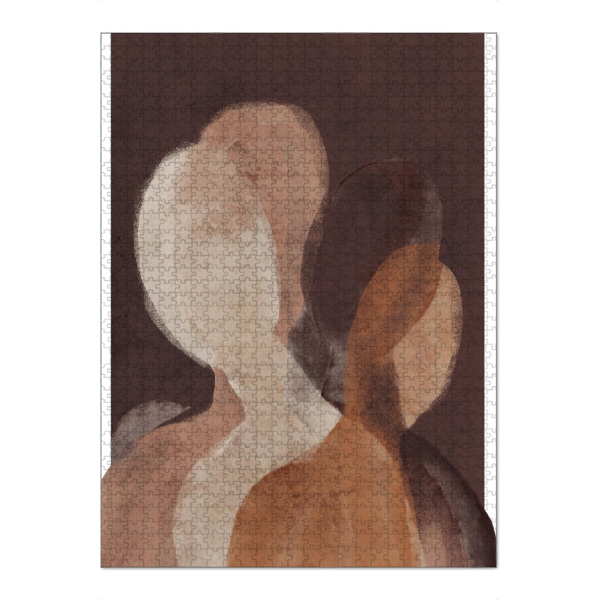 Puzzle Ravensburger "The Unknown" artboxONE - Abstrakt,Menschen - Menschen,Abstrakt,Braun,Beige,Dekorativ,Speziell,Figuren,Figurativ,Treechild
