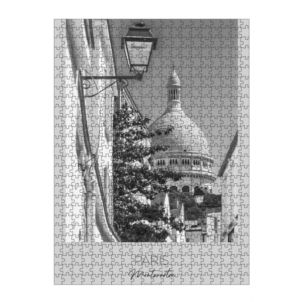 Puzzle Ravensburger "Im Fokus: PARIS Montmartre" artboxONE - Schwarzweiß,Architektur,Städte / Paris