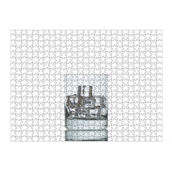 artboxONE Puzzle "Ein Whiskyglas" artboxONE - Essen & Trinken / Alkohol - Whiskey,Whisky,Whiskyglas,Eis,Getränk,Trinken,Leer - Bild whiskey