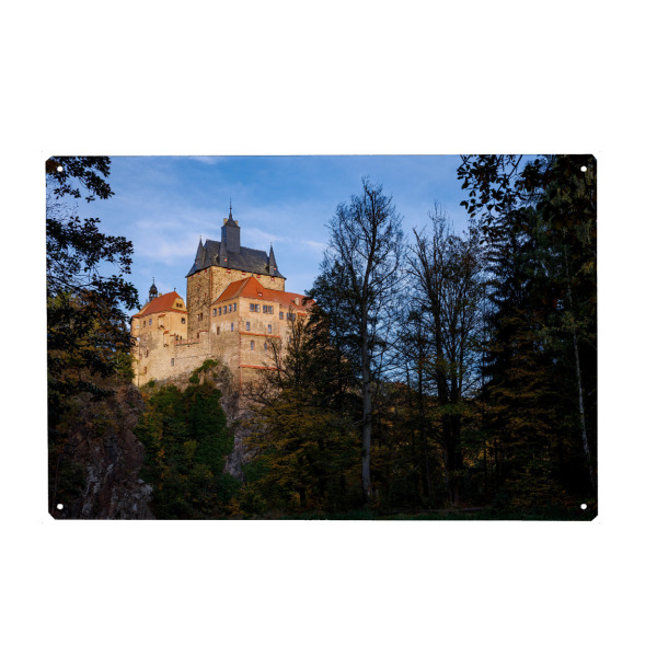 Metall Poster "Kriebsteins Ritterburg" artboxONE - Architektur