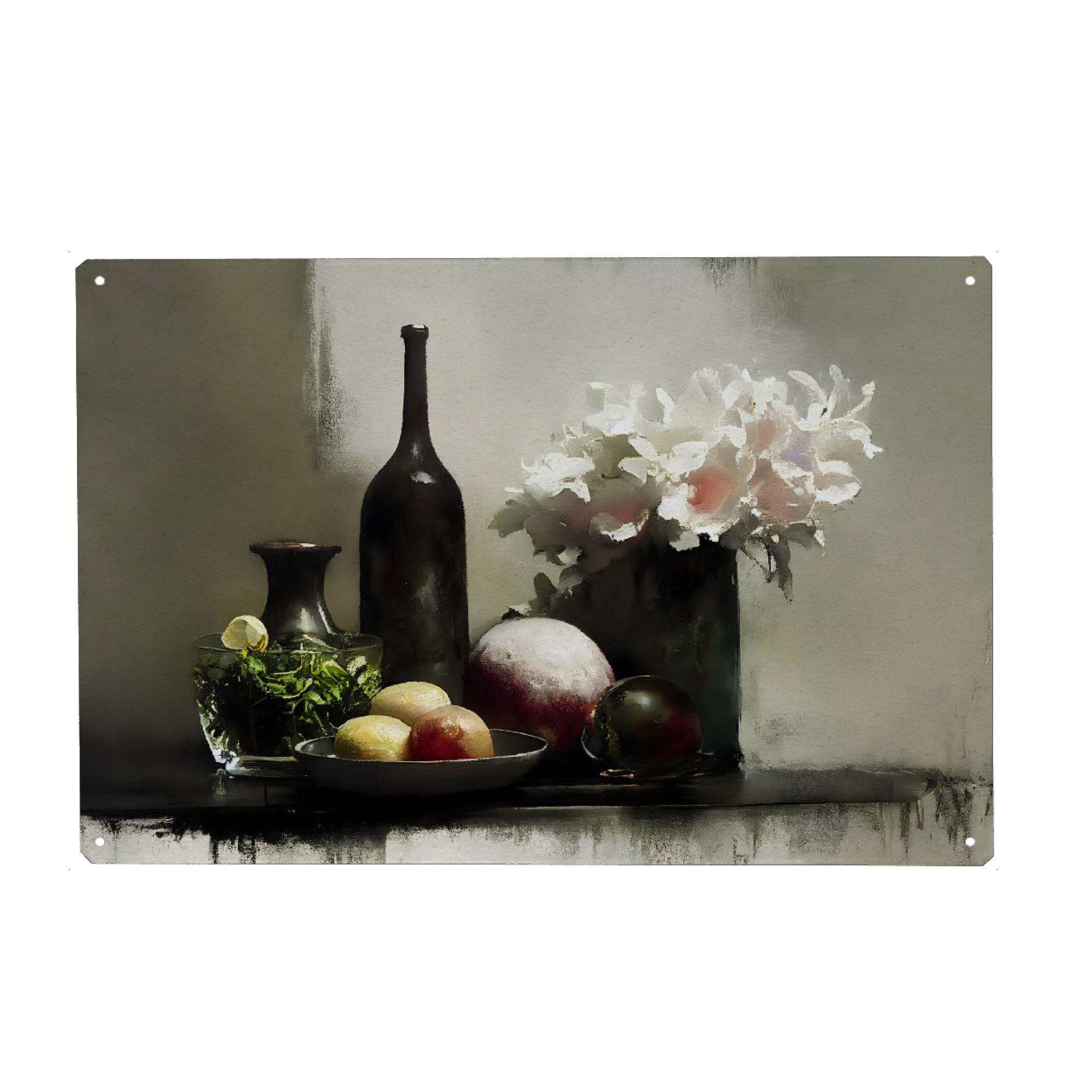 Metall Poster "Esthetic Stilllife" artboxONE - Essen & Trinken,Abstrakt,Für Mama,Für Papa