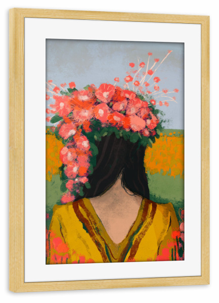 Poster mit Rahmen kiefer "Like The First Day" artboxONE - Menschen,Für Mama