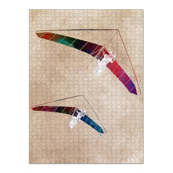 Puzzle Ravensburger "Gleitschirmflieger Sportkunst" artboxONE - Menschen,Sport - Gleitschirme,Gleitschirm,Sport - Bild gleitschirme