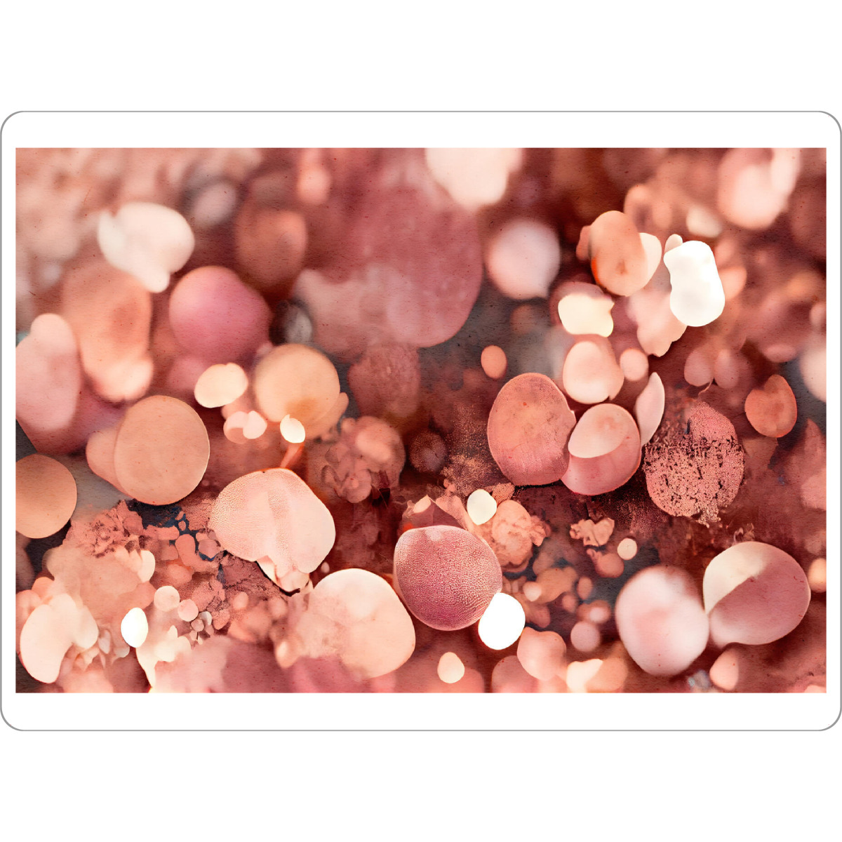 Tischset "Macro Sparkles" artboxONE - Für Kinder,Abstrakt,Fashion,Für Mama - Glitzer,Macro,Pink,Rosa,Makeup,Visagist,Schminke,Treechild