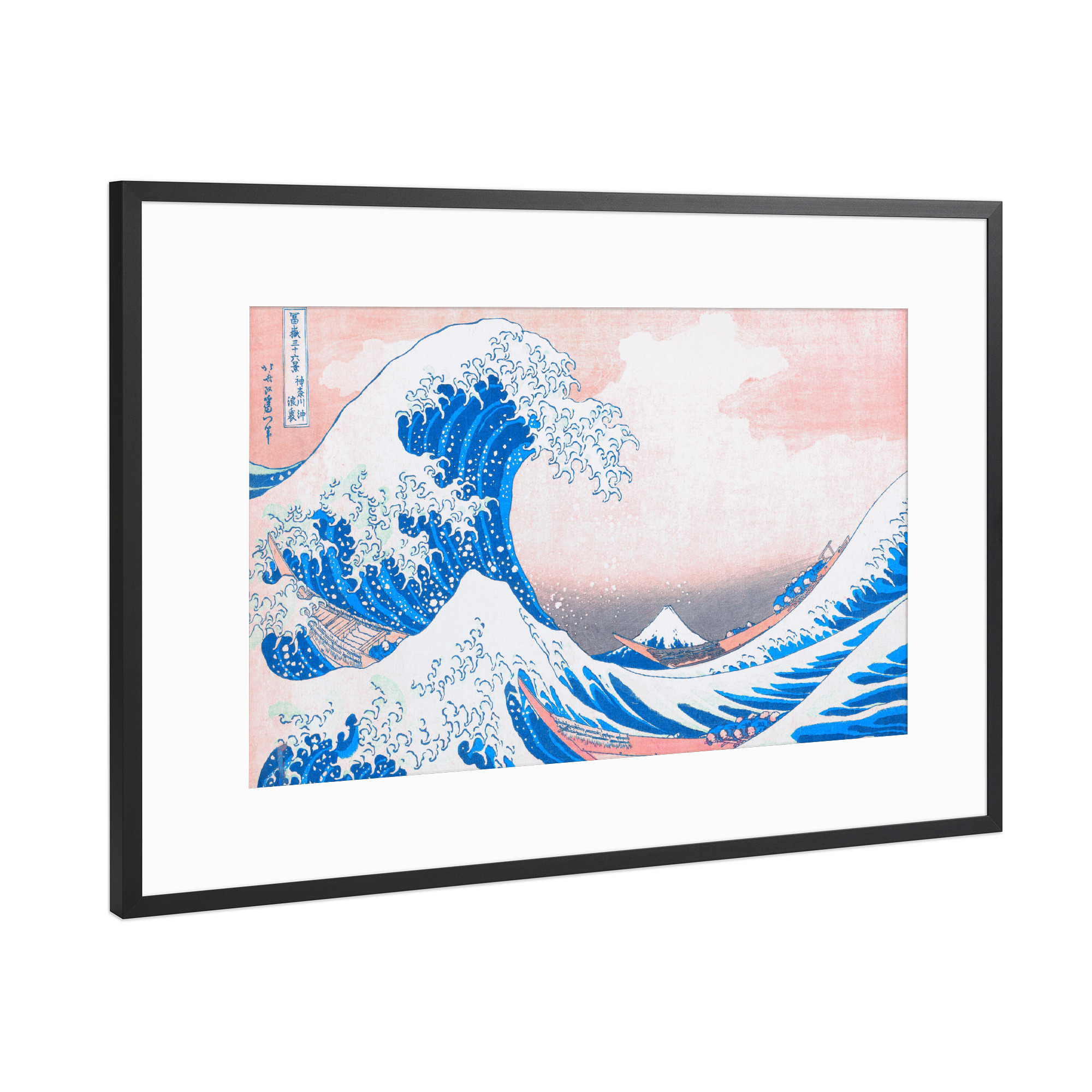 Poster mit Rahmen Schwarz (Metallic) "Die große Welle" artboxONE - Natur,Reise,Reise / Strand und Meer,Reise / Länder,Für Mama