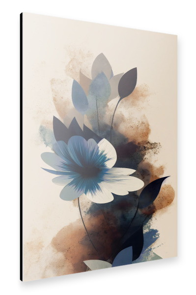 Alu-Dibond "The Blue Flower" 30x20 cm artboxONE