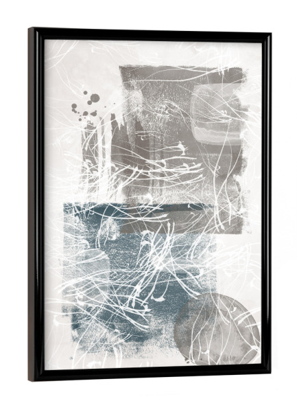 Poster mit schwarzem Rahmen "Moderne Aquarell-Formen" artboxONE - Abstrakt,Geometrie