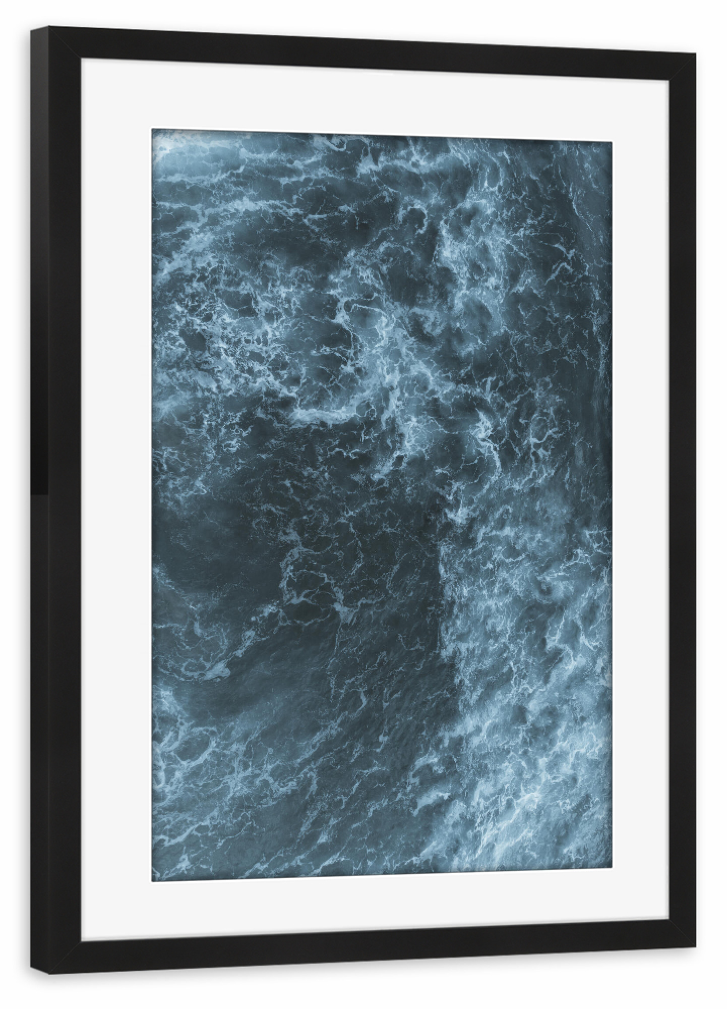 Poster mit Rahmen schwarz "Wild Atlantic" artboxONE - Natur,Reise,Abstrakt,Reise / Länder - Drohne,Drone,Sea,Ocean,Meer,Atlantik