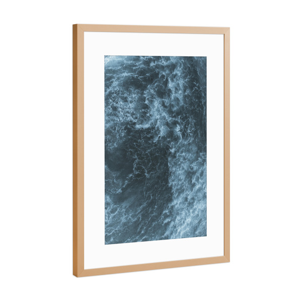 Poster mit Rahmen Kupfer "Wild Atlantic" artboxONE - Natur,Reise,Abstrakt,Reise / Länder - Drohne,Drone,Sea,Ocean,Meer,Atlantik