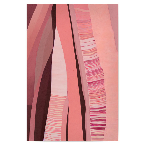 Poster 30x20 cm "Pink Layers" artboxONE - Natur,Abstrakt - Abstrakt,Schichten,Rosa,Linien,Treechild