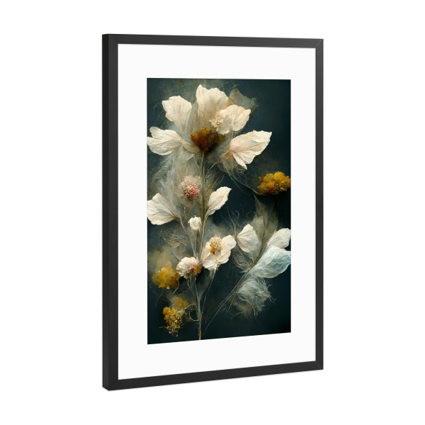 Poster mit Rahmen Schwarz (Metallic) "As Time Goes By" artboxONE - Natur,Floral,Für Mama