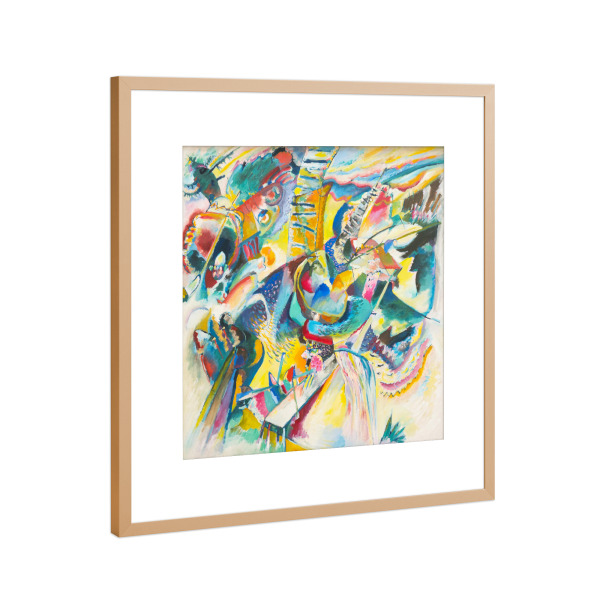 Poster mit Rahmen Kupfer "Improvisation Klamm" artboxONE - Abstrakt,Geometrie,Fashion