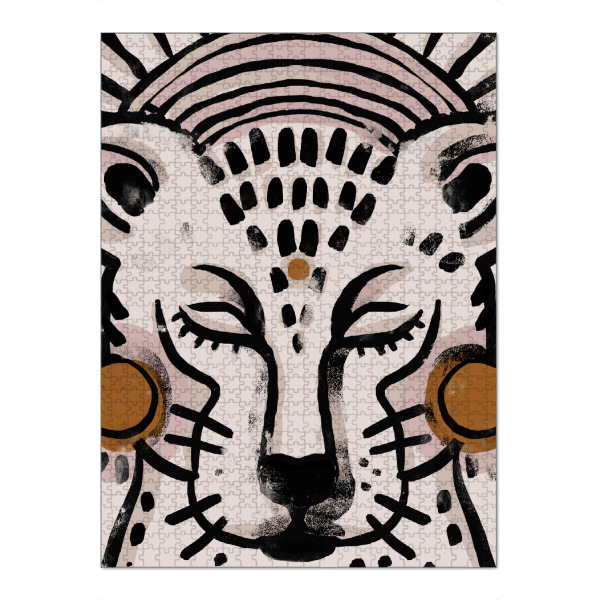 Puzzle Ravensburger "Tiger (Light Version)" artboxONE - Tiere,Abstrakt,Für Mama,Für Papa - Tiger,Namaste,Tier,Tiere,Simpel,Schön,Ruhig,Yoga,Treechild