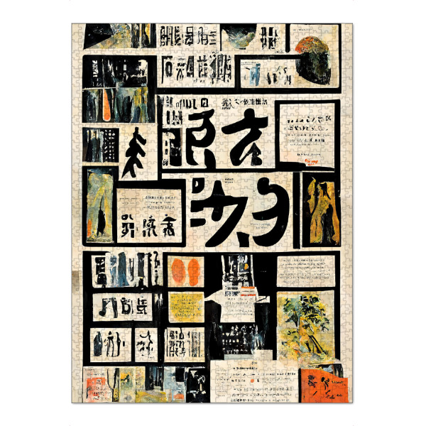 Puzzle Ravensburger "Good News" artboxONE - Typografie,Abstrakt,Reise / Asien