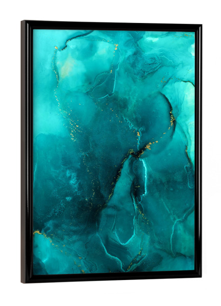 Poster mit schwarzem Rahmen "Arktika" artboxONE - Abstrakt,Fiktion,Galaxy