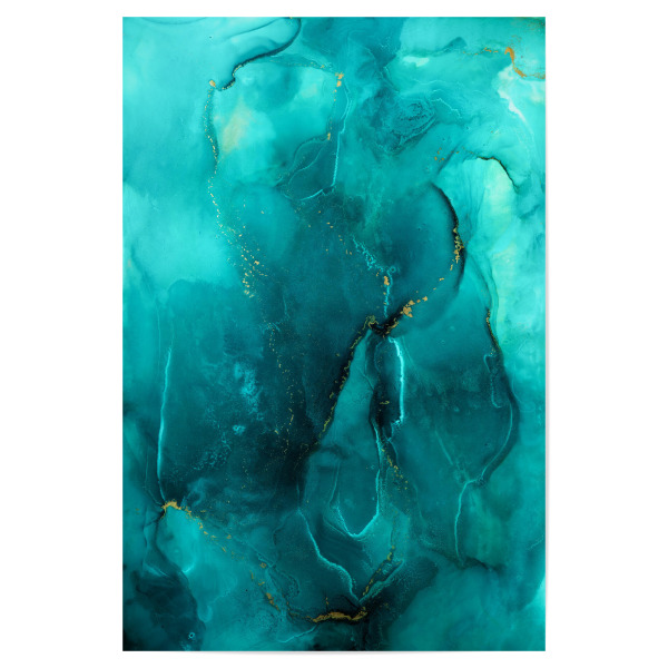 Poster "Arktika" artboxONE - Abstrakt,Fiktion,Galaxy - Painting,Ink,Abstract,Modern,Background,Textures,Texture,Paint,Isopropanol,Alcohol ink,Figures