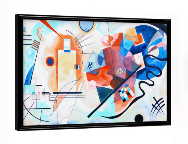 Poster mit schwarzem Rahmen "Jaune Rouge Bleu" artboxONE - Abstrakt,Geometrie,Fashion,Für Mama,Für Papa