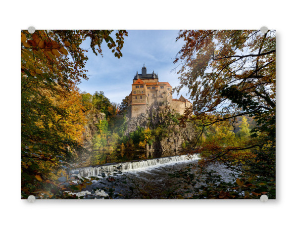 Acrylglasbild "Die Burg Kriebstein" artboxONE - Architektur