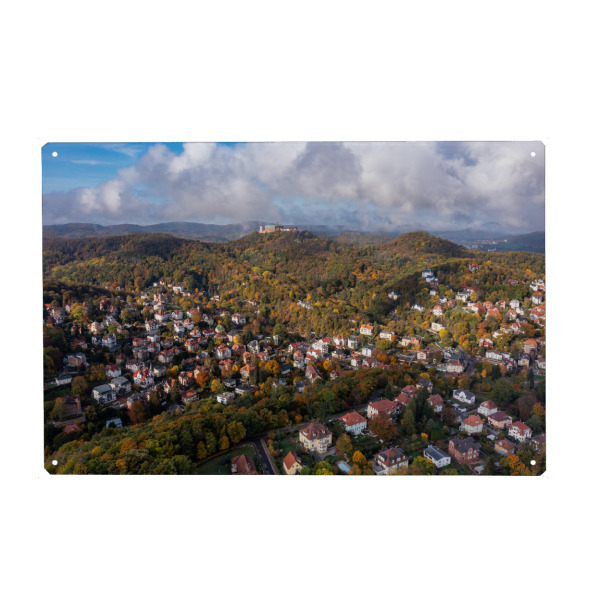 Metall Poster "Eisenach im Herbst" artboxONE - Städte,Architektur
