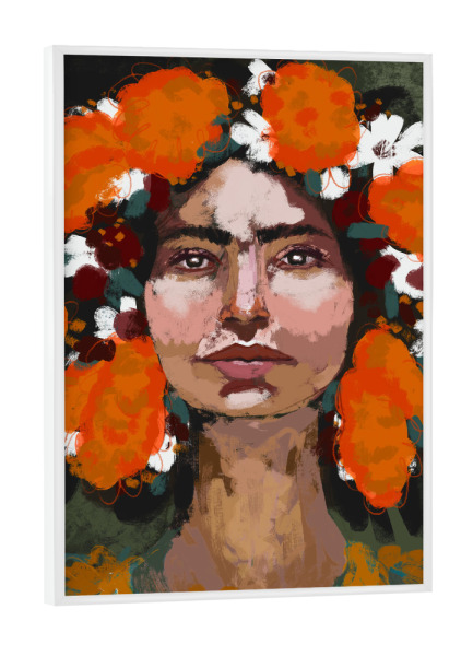 Poster mit weißem Rahmen "The Power Of Thoughts" artboxONE - Abstrakt,Menschen,Für Mama