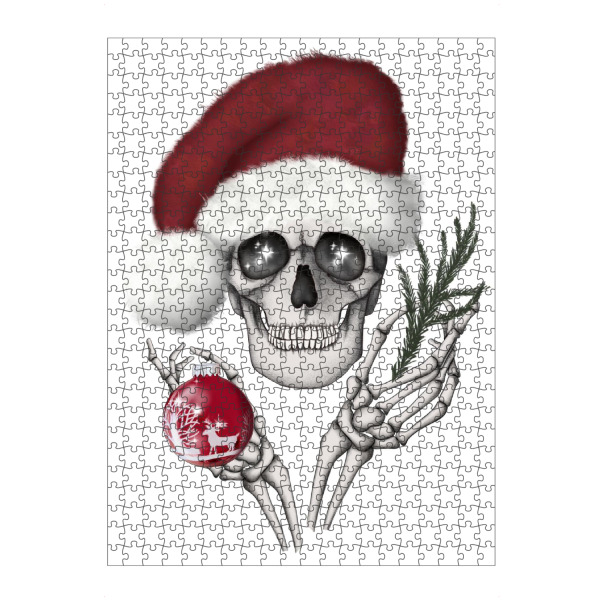 artboxONE Puzzle "Skelett Weihnachtsgrafik" artboxONE - Weihnachten,Festivals,Halloween,Lustig