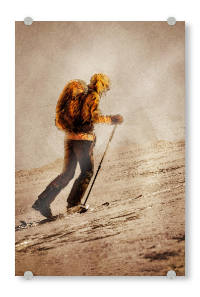 Acrylglasbild "Bergsteigerkunst" artboxONE - Menschen,Sport - Bergsteiger,Berg,Bergsteiger,Klettern,Bergsteiger,Klettern
