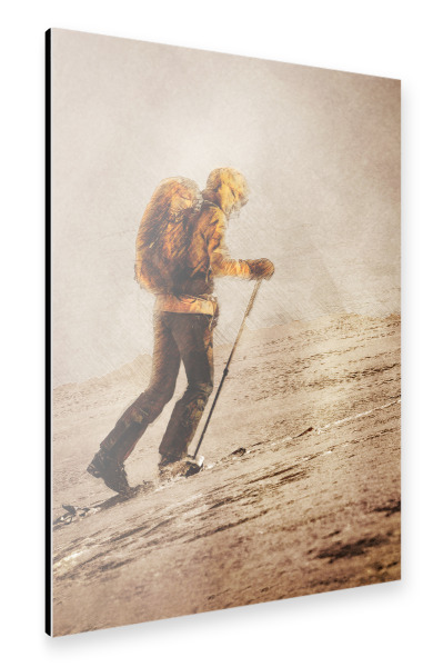 Alu-Dibond "Bergsteigerkunst" 30x20 cm artboxONE