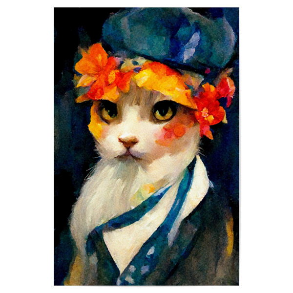 Poster "Katzenportrait" artboxONE - Für Kinder,Tiere,Abstrakt