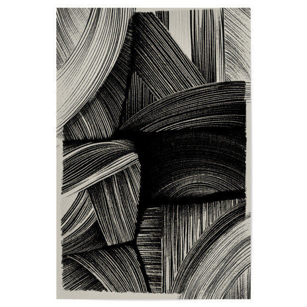 Poster 30x20 cm "Stroh Kunst" artboxONE - Abstrakt - Abstrakt,Dekorativ,Linien,Fineline,Beige,Schwarz,Treechild