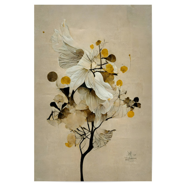 Poster 30x20 cm "Golden Seed" artboxONE - Natur,Floral,Abstrakt