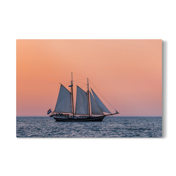 Galerie-Print "Meer, Windjammer, Abend" 30x20 cm artboxONE