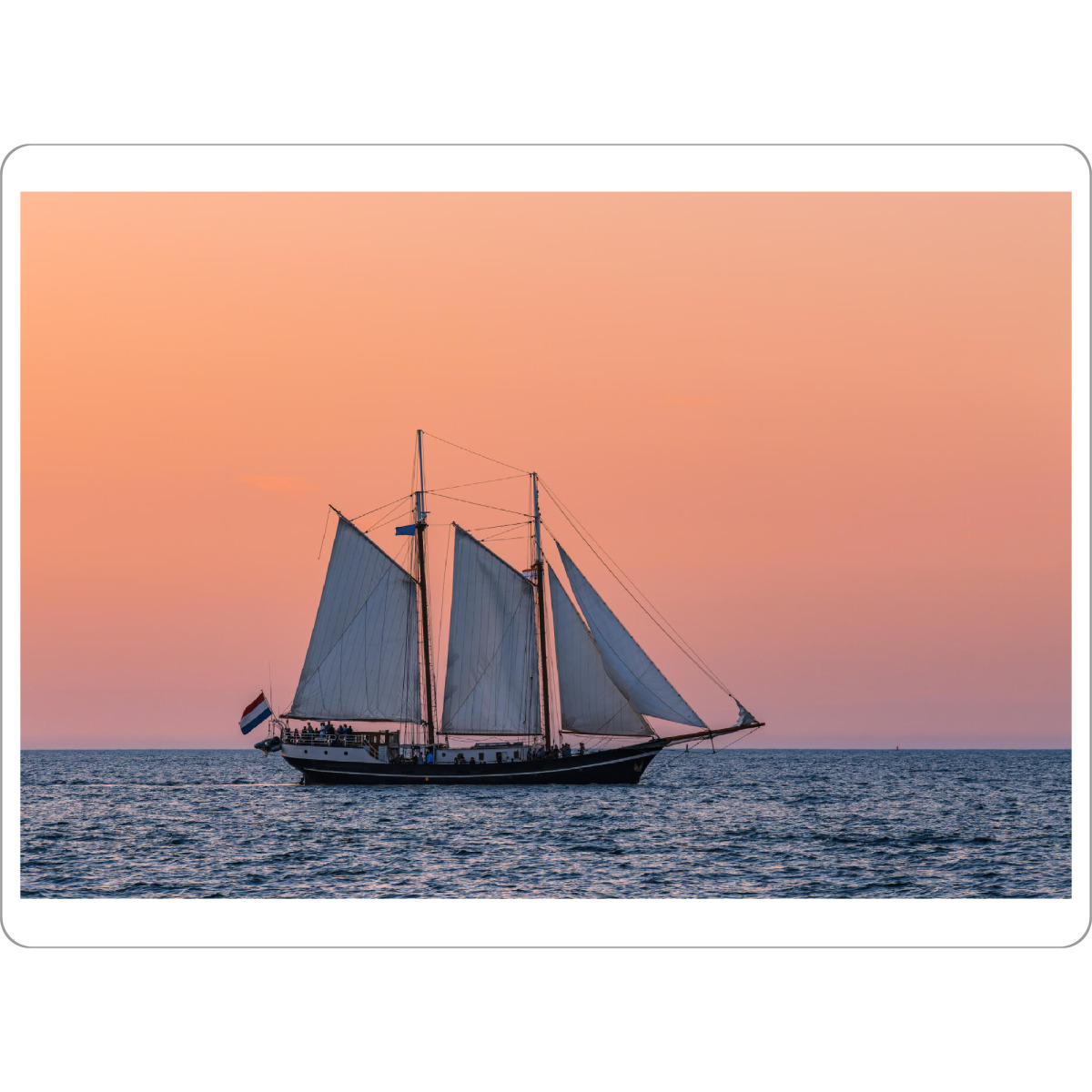 Tischset "Meer, Windjammer, Abend" artboxONE - Natur,Reise,Reise / Strand und Meer