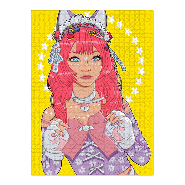 Puzzle Ravensburger "Kawaii-Mädchen" artboxONE - Comic,Städte / Tokio