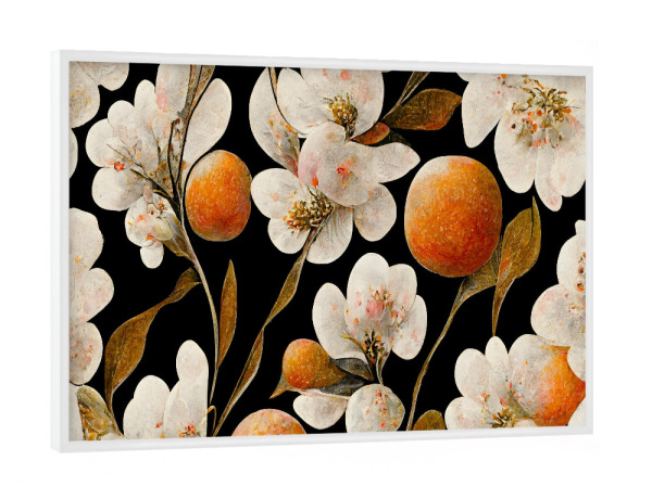Poster mit weißem Rahmen "Floral art" artboxONE - Natur,Floral,Für Mama