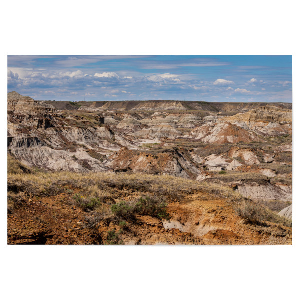 Poster "Die Badlands in Alberta Kanada" artboxONE - Natur - Kanada,Alberta,Badlands,Wüste,Landschaft,Natur,Canyon,Schlucht,Tal