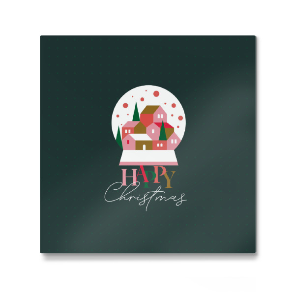 Galerie-Print "Snow globe cubism style green" 30x30 cm artboxONE