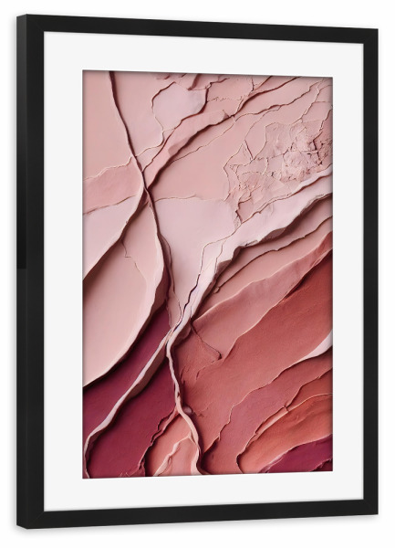 Poster mit Rahmen schwarz "Pink Lipstick" artboxONE - Abstrakt,Fashion - Makeup,Schminke,Abstrakt,Farben,Pink,Lippenstift,Visagist,Treechild,Rosa