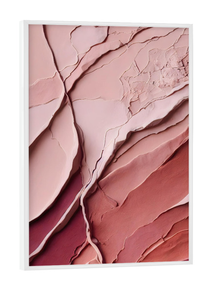 Poster mit weißem Rahmen "Pink Lipstick" artboxONE - Abstrakt,Fashion - Makeup,Schminke,Abstrakt,Farben,Pink,Lippenstift,Visagist,Treechild,Rosa